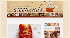 Desktop Screenshot of cookingontheweekends.com